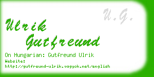ulrik gutfreund business card